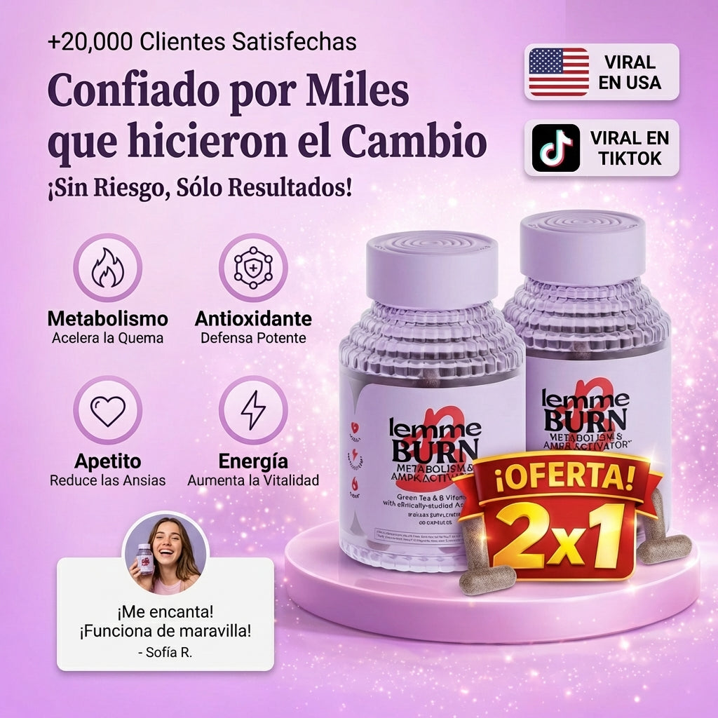 2x1 Lemme Burn™ Woman. quema grasa natural 2x1