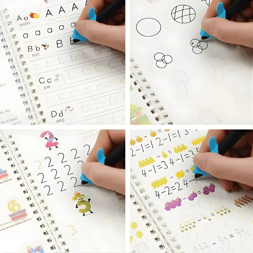 Set 4 cuadernos Mágicos Montessori