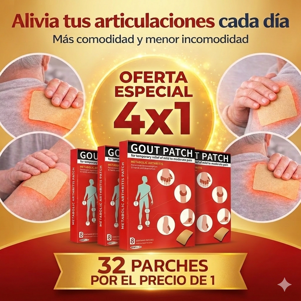 4x1 Pack Familiar 32 Parches – Cuidado Continuo para Articulaciones 🩹🦵