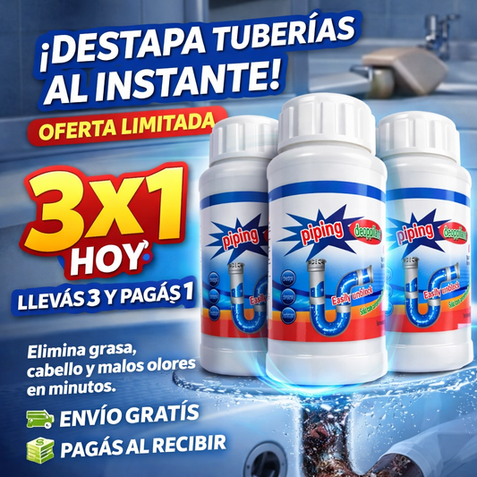 PipeForce® - Destapador de Tuberias