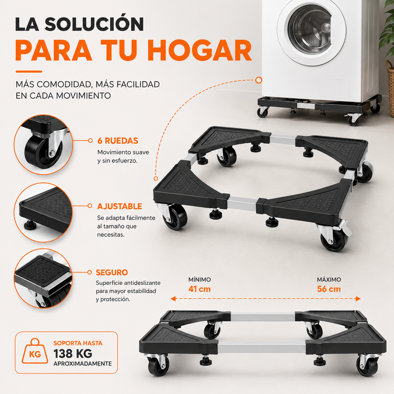 Base Ajustable para electrodomésticos