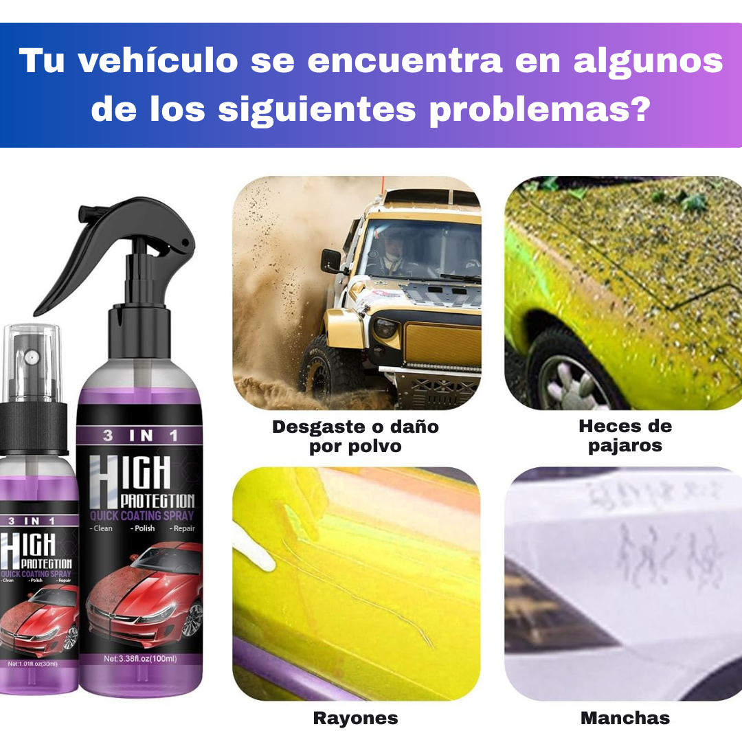 HIGH PROTECTION® - Spray de Recubrimiento (microfibra + esponja 🎁)