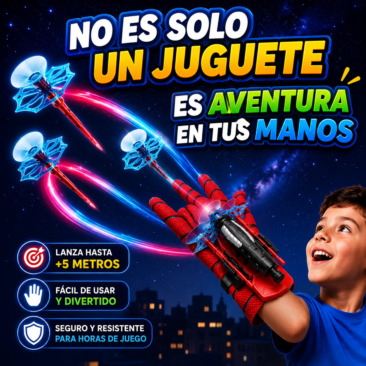 SPIDER PRO | GUANTE LANZADOR DE DARDOS