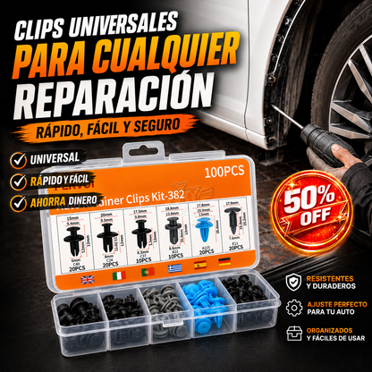 ProClips™ - Kit de 100 clips universales