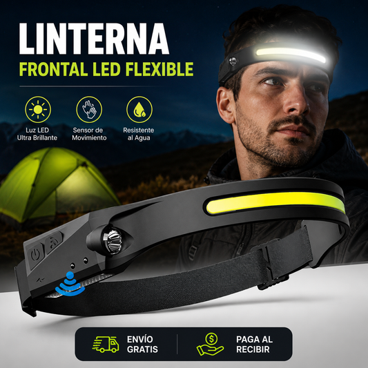LINTERNA FRONTAL LED FLEXIBLE