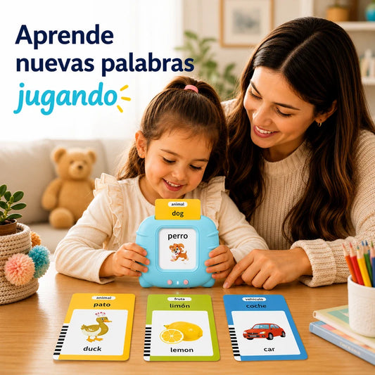 Juego lector de tarjetas de ingles