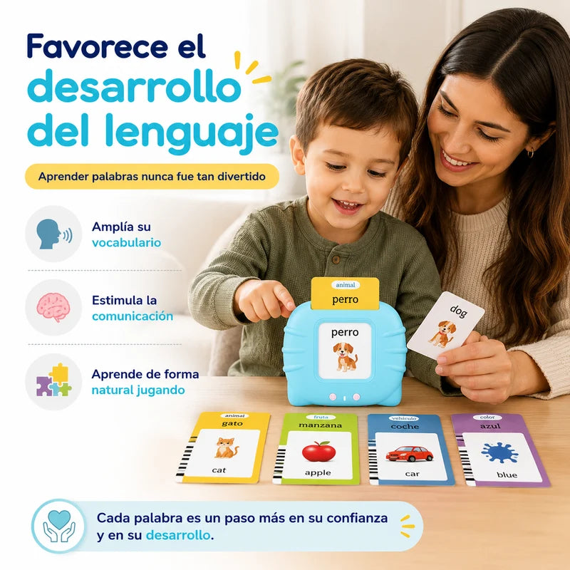 Juego lector de tarjetas de ingles