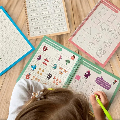 Set 4 cuadernos Mágicos Montessori