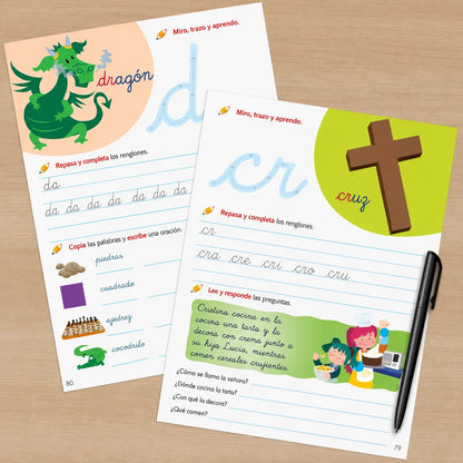 Set 4 cuadernos Mágicos Montessori
