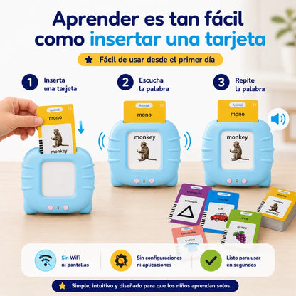 Juego lector de tarjetas de ingles