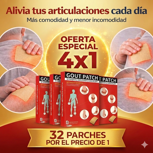 4x1 Pack Familiar 32 Parches – Cuidado Continuo para Articulaciones 🩹🦵