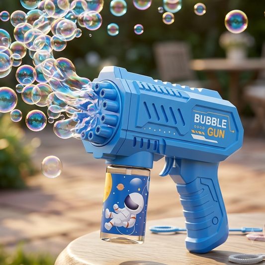 PISTOLA DE BURBUJAS BUBLE GUM